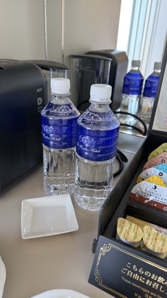 ウィンザーホテル洞爺の客室備え付けのコーヒー